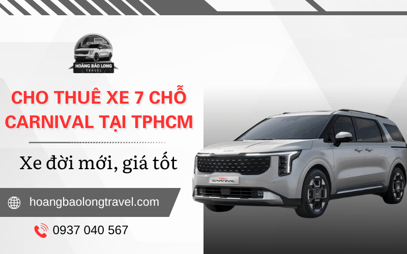 cho thuê xe 7 chỗ Carnival tại TP.HCM