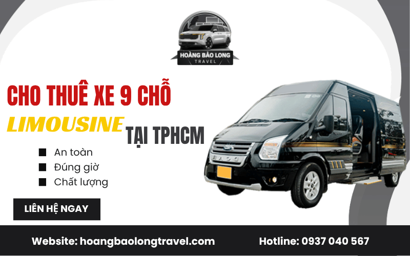 cho thuê xe 9 chỗ Limousine tại TPHCM