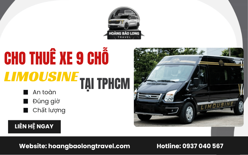 cho thuê xe 9 chỗ Limousine tại TPHCM