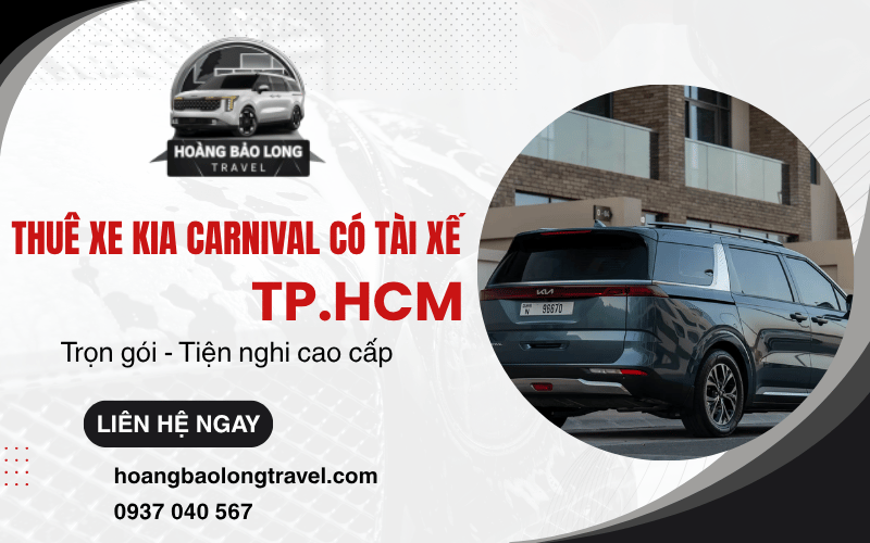 thuê xe KIA Carnival có tài xế TP.HCM
